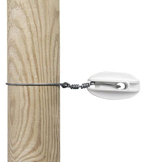 100 x Gallagher Corner Insulator Reinforced White