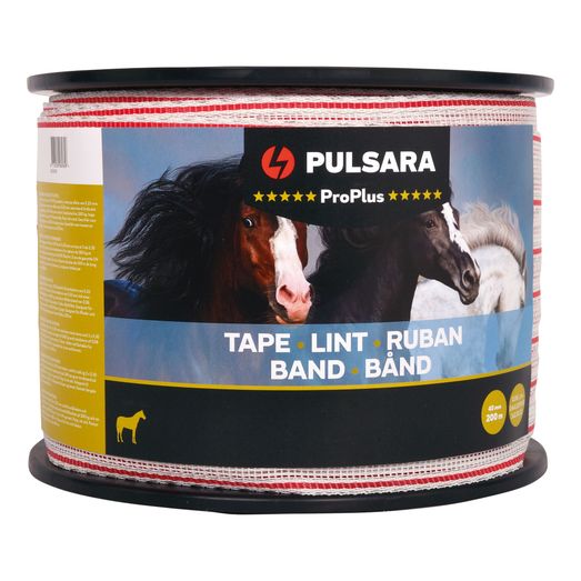 Pulsara Electric Fence Tape Pro Plus 40mm 200m white