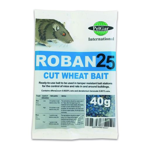 Pelgar Roban 25 Cut Wheat Mouse Bait