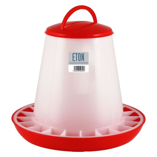 Eton TSF Plastic Poultry Feeder Red