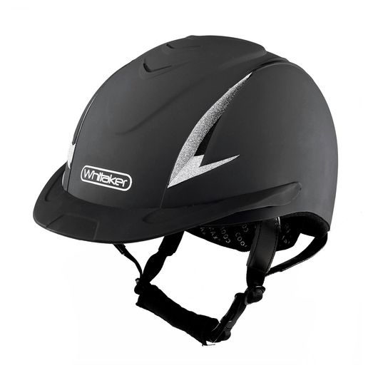 Whitaker NRG Riding Helmet Black/Silver