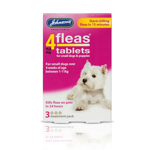 Johnson's Veterinary 4Fleas Tablets For Puppies &amp; Small Dogs