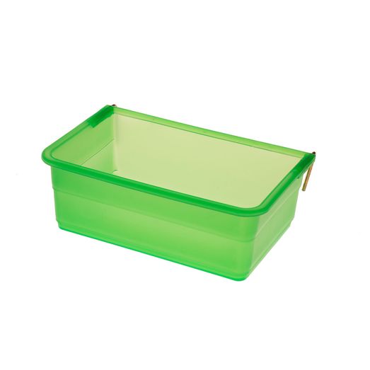 Eton Plastic Hook On Rectangle Cup With Metal Hooks Green