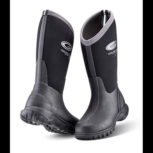 Grubs TIDELINE™ - Calf Length Wellington Boot Black