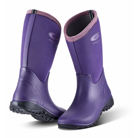Grubs TIDELINE™ - Calf Length Wellington Boot Plum/Violet