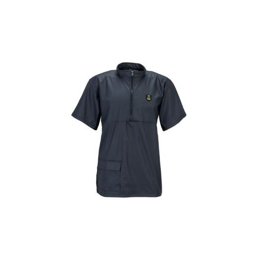 Farmtrak Waterproof PU Short Sleeve Parlour Jacket Navy Blue