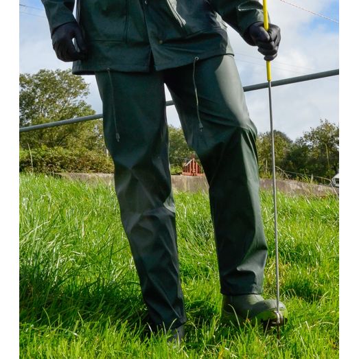 Farmtrak Waterproof PU Trousers Green