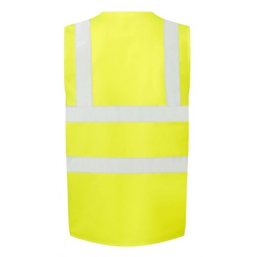 Ultimate Clothing Company 4-Band Safety Waistcoat Class 2 Hi-Vis Yellow