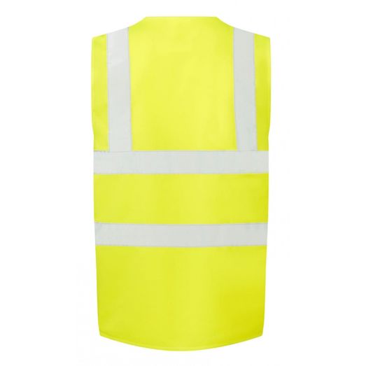 Ultimate Clothing Company 4-Band Safety Waistcoat Class 2 Hi-Vis Yellow