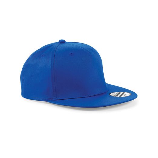 Beechfield  5 panel Snapback Rapper Cap Bright Royal