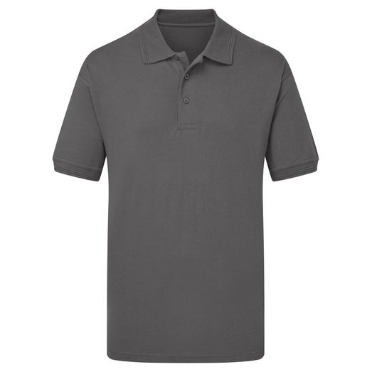 Ultimate Clothing Company 50/50 Heavyweight Piqué Polo Charcoal
