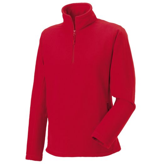 Russell Adult 1/4 Zip Outdoor Fleece Classic Red