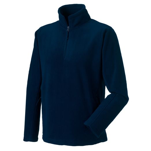 Russell Adult 1/4 Zip Outdoor Fleece French Navy