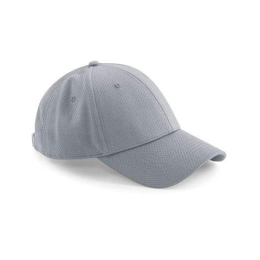 Beechfield  Air Mesh 6 Panel Cap Light Grey