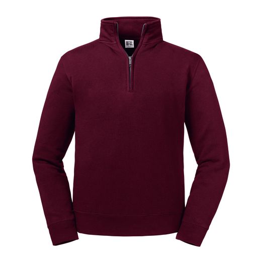 Russell Authentic 1/4 Zip Sweat Burgundy