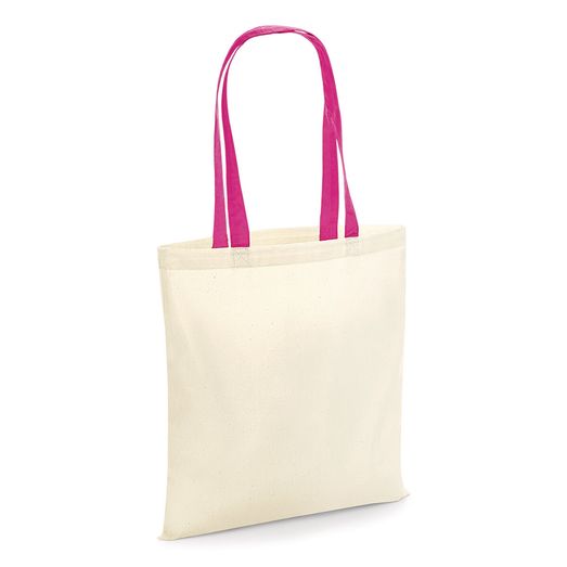 Westford Mill Bag 4 Life - Contrast Handle Natural/Fuchsia