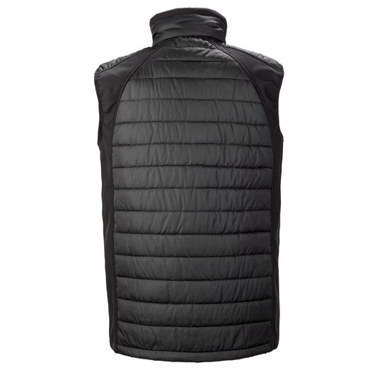 Result Genuine Recycled Black Compass Pad Softshell Gilet Black/Black