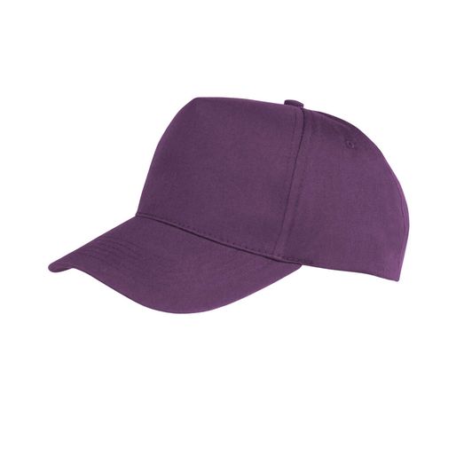 Result Core Boston 5-Panel Printers Cap Purple