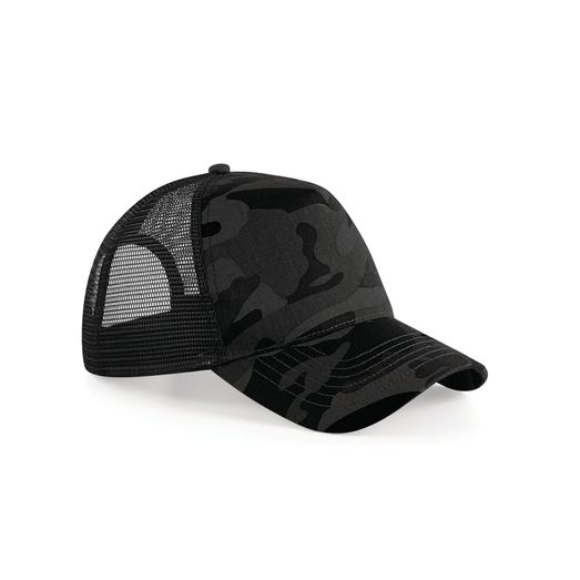 Beechfield  Camo Snapback Trucker Midnight Camo