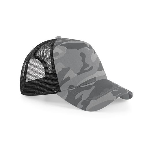 Beechfield  Camo Snapback Trucker Arctic Camo