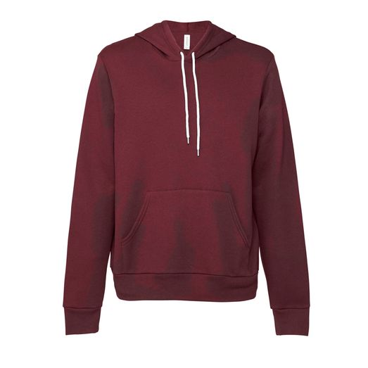 Bella Canvas Unisex Sponge Fleece Pullover Hoodie Maroon