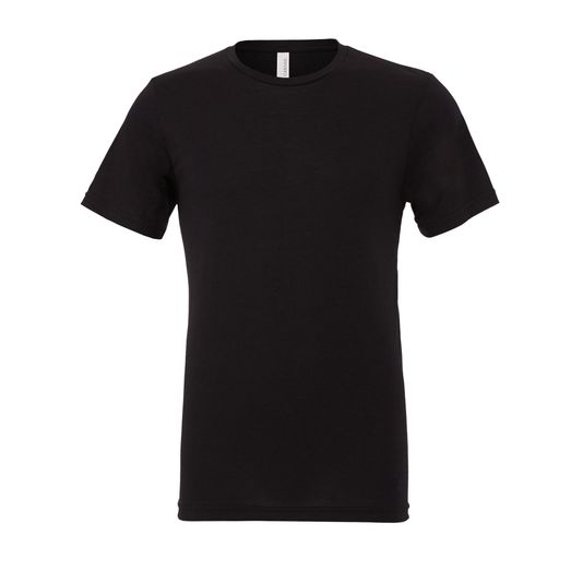 Bella Canvas Unisex Triblend Short Sleeve Tee Solid Black Triblend