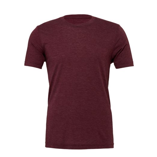 Bella Canvas Unisex Triblend Short Sleeve Tee Maroon Triblend