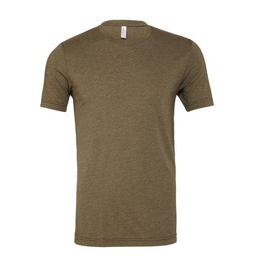Bella Canvas Unisex Triblend Short Sleeve Tee Olive Green Triblend
