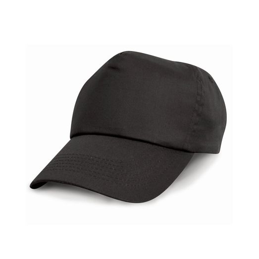 Result Headwear Children's Cotton Cap Black