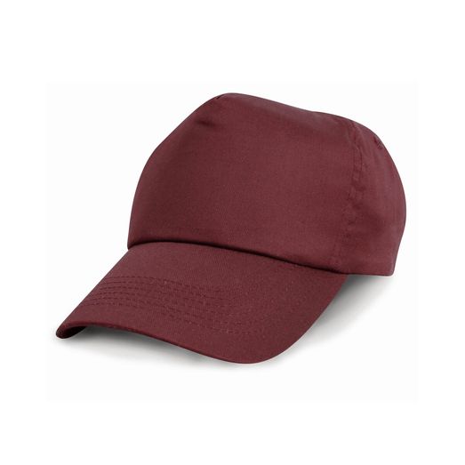 Result Headwear Children's Cotton Cap Burgundy