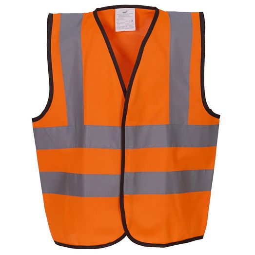 Yoko Children's Hi-Vis Waistcoat Hi Vis Orange