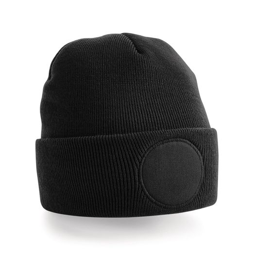 Beechfield  Circular Patch Beanie Black