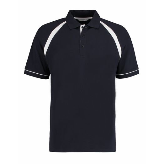 Kustom Kit Classic Fit Oak Hill Polo Navy/White