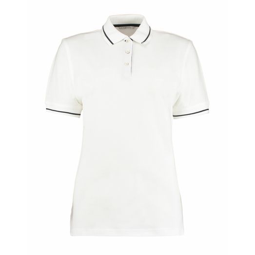 Kustom Kit Classic Fit St Mellion Polo White/Navy