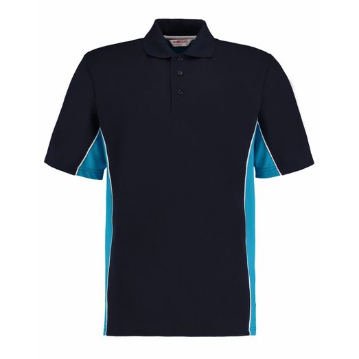 Gamegear Classic Fit Track Polo Navy/ Turqoise