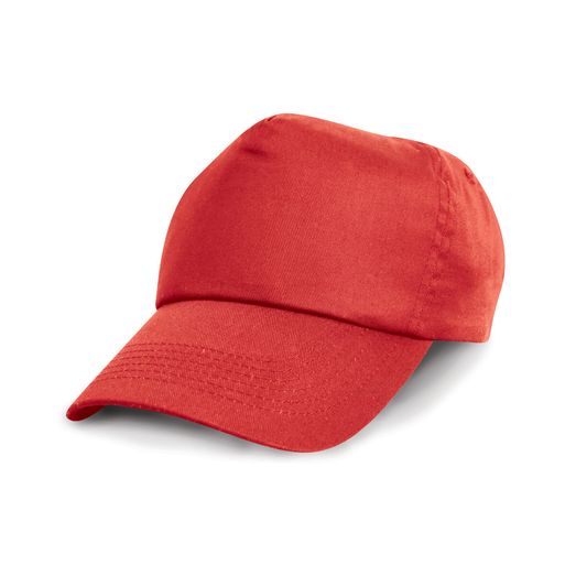 Result Headwear Cotton Cap Red