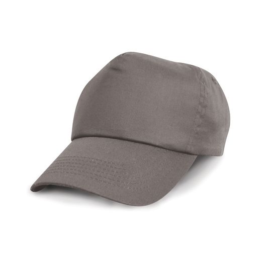 Result Headwear Cotton Cap Grey