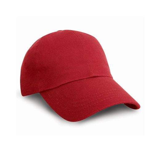 Result Headwear Cotton Drill Pro-Style Cap Red