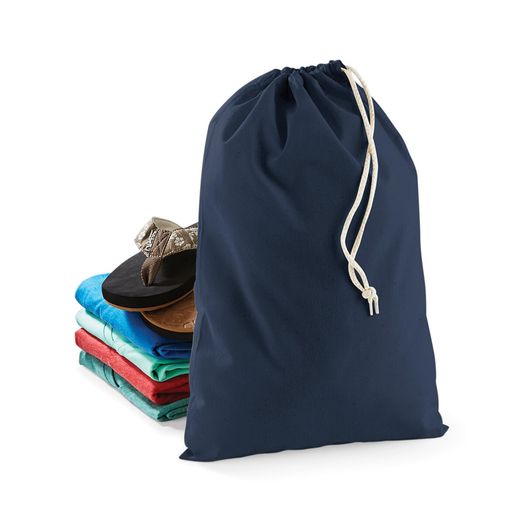 Westford Mill Cotton Stuff Bag Navy Blue