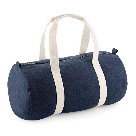 Bagbase Denim Barrel Bag Denim Blue