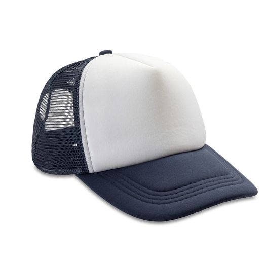Result Headwear Detroit 1/2 Mesh Truckers Cap Navy/White