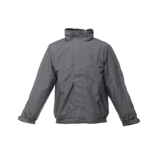 Regatta Dover Men's Fleece Lined Bomber Jacket Seal Grey/Black