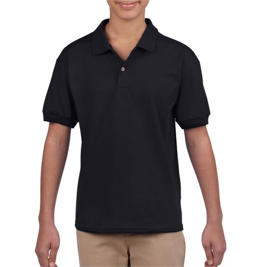 Gildan DryBlend® Youth Jersey Polo Black