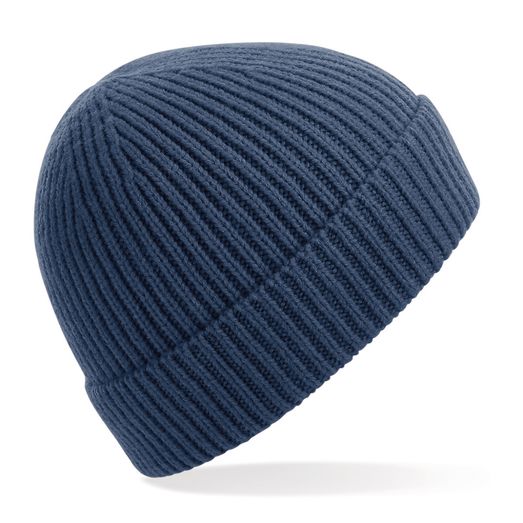 Beechfield  Engineered Knit Ribbed Beanie Steel Blue