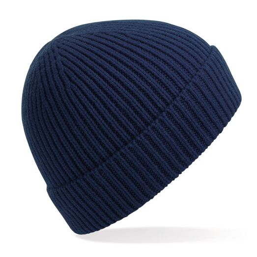 Beechfield  Engineered Knit Ribbed Beanie Oxford Navy