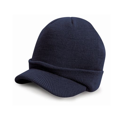Result Winter Essentials Esco Army Knitted Hat Navy Blue