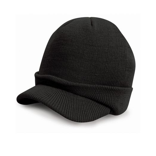 Result Winter Essentials Esco Army Knitted Hat Black