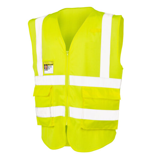 Result Safeguard Executive Cool Mesh Safety Vest Fluoresent Yellow