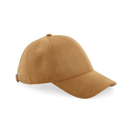 Beechfield  Faux Suede 6 Panel Cap Caramel
