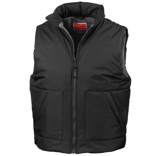 Result Fleece Lined Bodywarmer Black